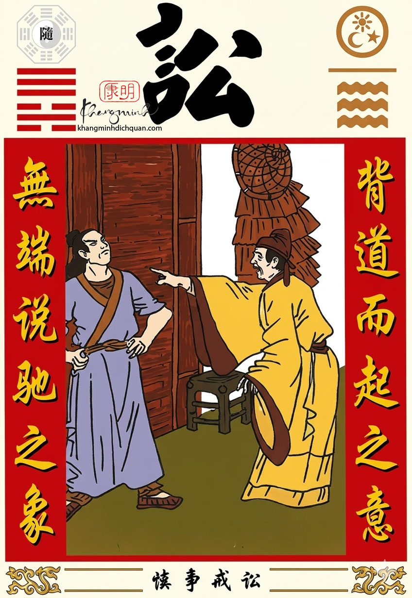Ý Nghĩa 64 Quẻ Kinh Dịch: Quẻ Số 6 – Thiên Thủy Tụng